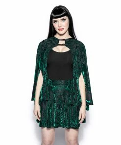ACDC Green Baroque - Velvet Skirt