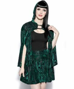 ACDC Green Baroque - Velvet Skirt