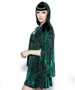 ACDC Green Baroque - Velvet Skirt