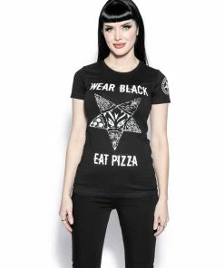Blackcraft Cult Womens Wear Black Eat Pizza - Women's Tee