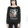 Blackcraft Cult Womens Bat Witch - Women's Scoop Neck Sweater