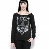 Blackcraft Cult Womens Abracadabra - Women's Scoop Neck Sweater 2 Blackcraft Cult Womens Abracadabra - Women's Scoop Neck Sweater