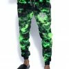 ACDC Green Lightning Dye - Unisex Cozy Joggers 1 ACDC Green Lightning Dye - Unisex Cozy Joggers