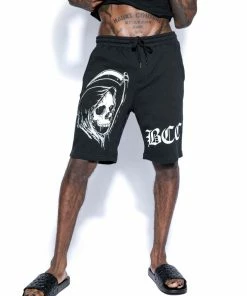 Blackcraft Cult Mens Reaper Head - Sweat Shorts