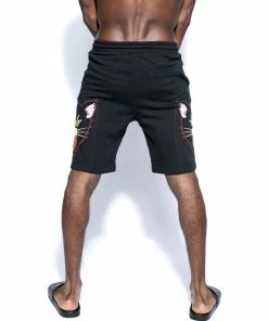 Blackcraft Cult Mens Hell Cat Flash Shorts