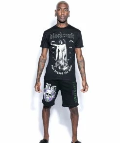 Blackcraft Cult Snake Skull Sweat Shorts Mens 12 Blackcraft Cult Snake Skull Sweat Shorts Mens