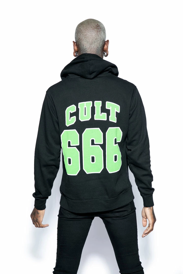 Blackcraft Cult Cult 666 - Green Hooded Pullover Sweater Mens 4 Blackcraft Cult Cult 666 - Green Hooded Pullover Sweater Mens