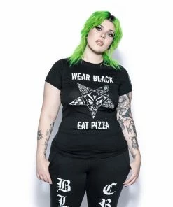 Blackcraft Cult Womens Wear Black Eat Pizza - Women's Tee 9 Blackcraft Cult Womens Wear Black Eat Pizza - Women's Tee