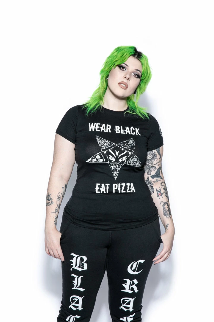 Blackcraft Cult Womens Wear Black Eat Pizza - Women's Tee 6 Blackcraft Cult Womens Wear Black Eat Pizza - Women's Tee