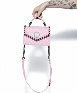 IDS Believe In Yourself Pink Quilt - Mini Top Handle Bags / Wallets