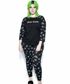 ACDC Pastel Death Moth - Women's Thermal PJ Set