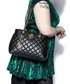 IDS Bags / Wallets Believe In Yourself - Black Quilted Satchel