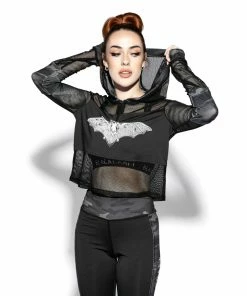 Blackcraft Cult Womens Batcraft - Mesh Active Pullover 12 Blackcraft Cult Womens Batcraft - Mesh Active Pullover