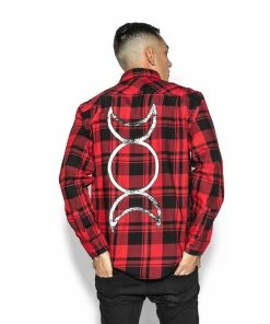 Blackcraft Cult Mens Triple Moon - Flannel