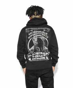 Blackcraft Cult Ouija Cat - Hooded Pullover Sweater Mens