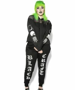 ACDC Womens Spirits Of The Dead - Mesh Crop Hoodie 12 ACDC Womens Spirits Of The Dead - Mesh Crop Hoodie