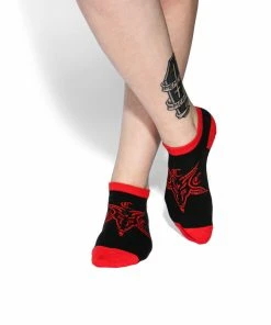 CMT Baphomet Ankle Socks 2 PK Womens