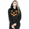 Blackcraft Cult Pumpkin - Women's Cropped Hoodie