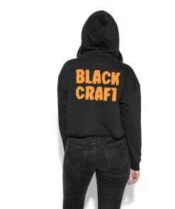 Blackcraft Cult Pumpkin - Women's Cropped Hoodie