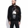 Blackcraft Cult Mens Spirits Of The Dead - Men's Bleach Wash Crewneck