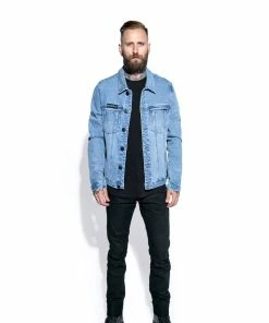 Blackcraft Cult Mens Blue Moon - Unisex Denim Jacket