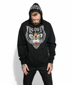 Blackcraft Cult Hell Cat - Hooded Pullover Sweater