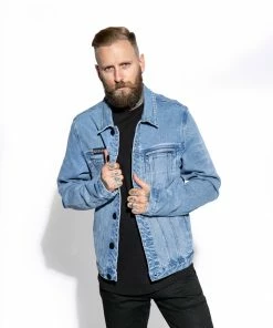Blackcraft Cult Mens Blue Moon - Unisex Denim Jacket