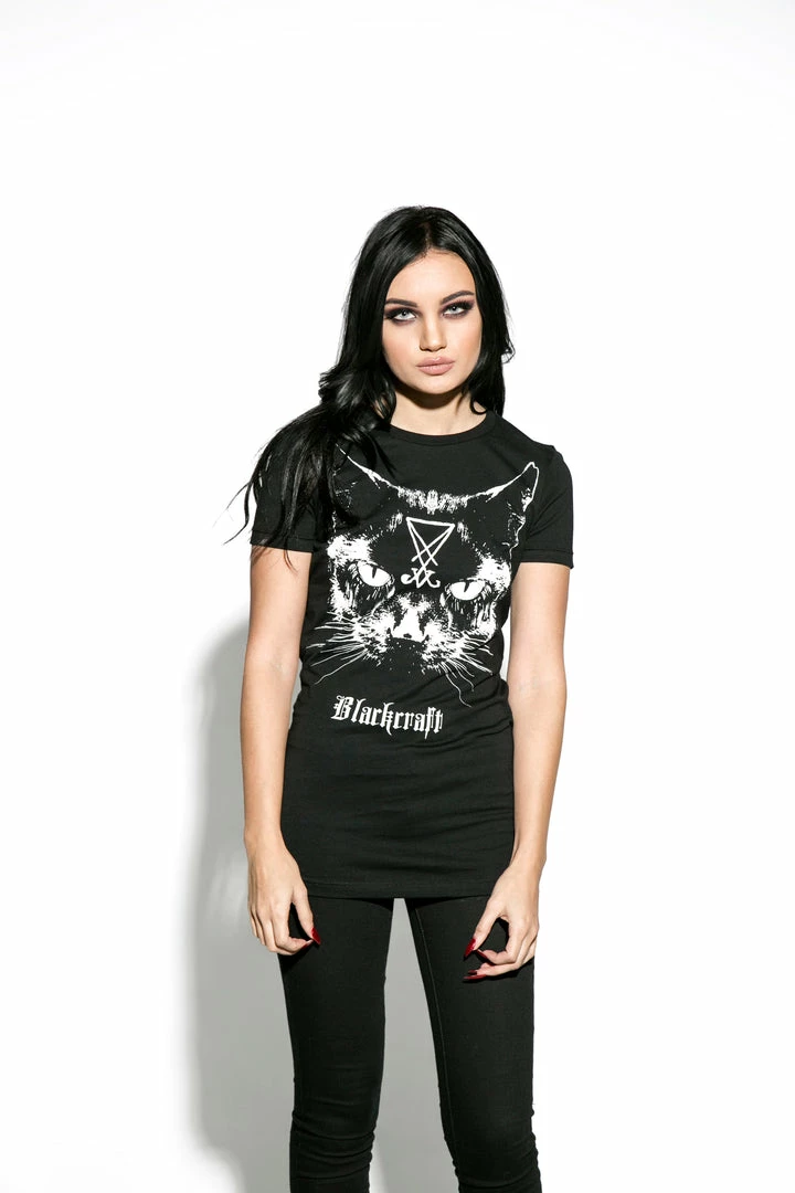 Blackcraft Cult Lucifer The Cat - Women's Tee 4 Blackcraft Cult Lucifer The Cat - Women's Tee