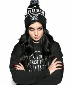 Blackcraft Cult Accessories Unholy Bobble Beanie