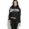 Blackcraft Cult Satan Is My Daddy - Women's Cropped Hoodie