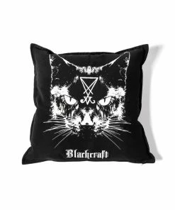 Blackcraft Cult Misc. Lucifer The Cat - Throw Pillow