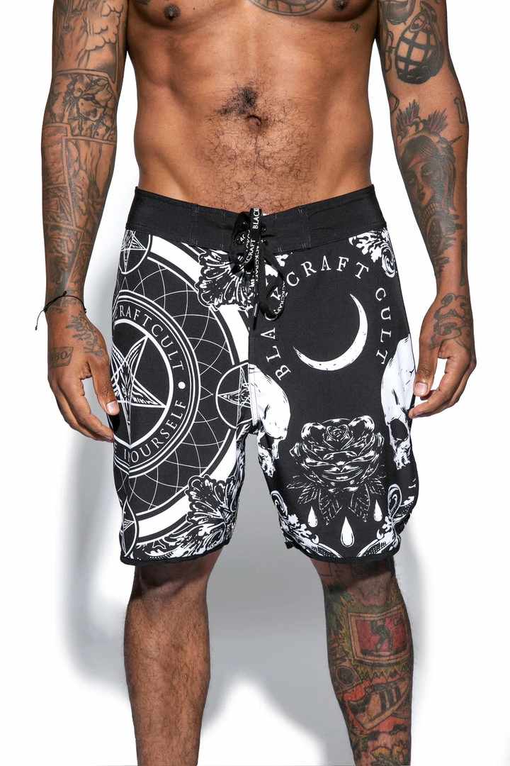 ACDC Mens Baroque Print - Board Shorts 3 ACDC Mens Baroque Print - Board Shorts