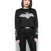 Blackcraft Cult Batcraft - Women's Cropped Crewneck Womens 1 Blackcraft Cult Batcraft - Women's Cropped Crewneck Womens