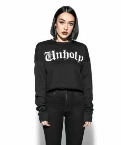 Blackcraft Cult Womens Unholy - Women's Cropped Crewneck