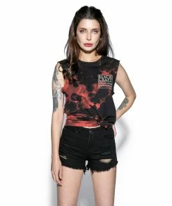 Blackcraft Cult Spirits Of The Dead Bleach Wash- Unisex Sleeveless Tall Tee