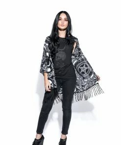 ACDC Baroque Print - Kimono Womens 9 ACDC Baroque Print - Kimono Womens