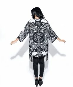 ACDC Baroque Print - Kimono Womens 11 ACDC Baroque Print - Kimono Womens