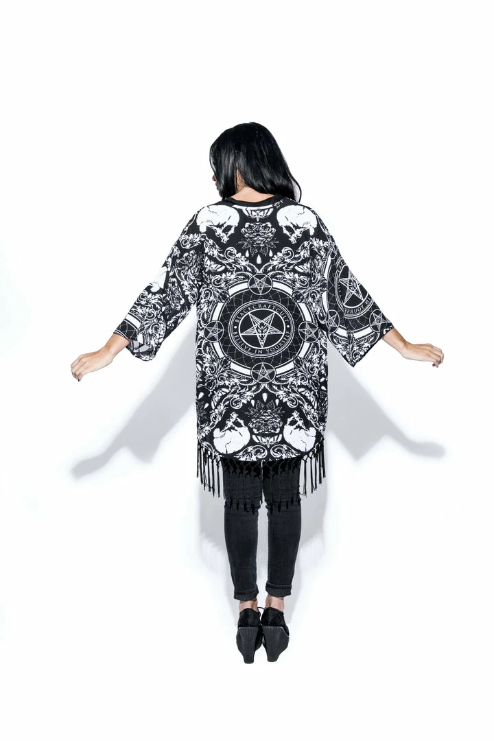 ACDC Baroque Print - Kimono Womens 7 ACDC Baroque Print - Kimono Womens