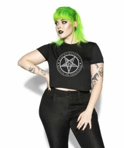 Blackcraft Cult Believe In Yourself - Flowy Crop Tee