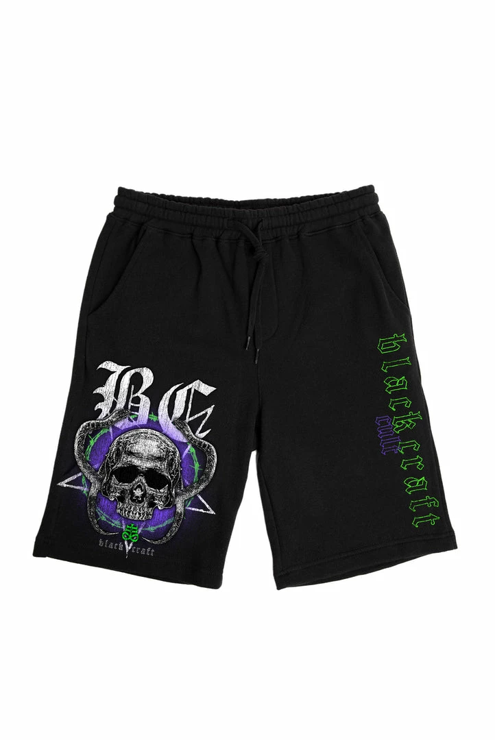Blackcraft Cult Snake Skull Sweat Shorts Mens 6 Blackcraft Cult Snake Skull Sweat Shorts Mens