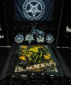 ACDC Vintage Halloween Cat - Throw Blanket Misc.