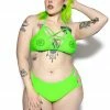 ACDC Green BCC Pentagram Top Womens