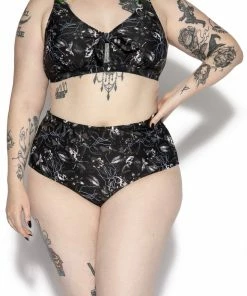 ACDC Tropic Gothic High Waisted Bikini Bottom Women's Swimwear