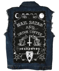 Blackcraft Cult Hail Satan And Drink Coffee - Back Patch