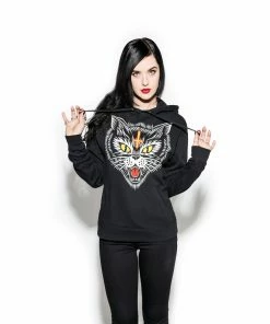 Blackcraft Cult Hell Cat - Hooded Pullover Sweater