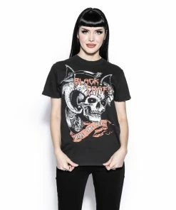 Blackcraft Cult Ride Like Hell - Black Distressed Vintage