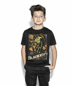 Blackcraft Cult Vintage Halloween Cat - Child's Tee