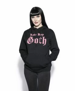 Blackcraft Cult Mens Low Key Goth - Hooded Pullover Sweater