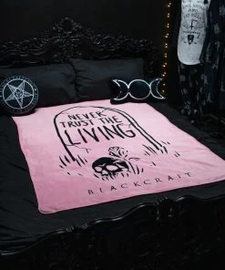 ACDC Never Trust The Living - Pink Throw Blanket Misc.