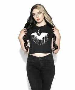 Blackcraft Cult Womens Nocturnal - Flowy Crop Tee